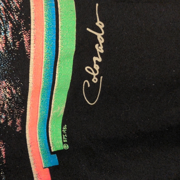 VTG Vintage 1986 Colorado Skiing Collard Crewneck Sweatshirt, size XL - Picture 4 of 15